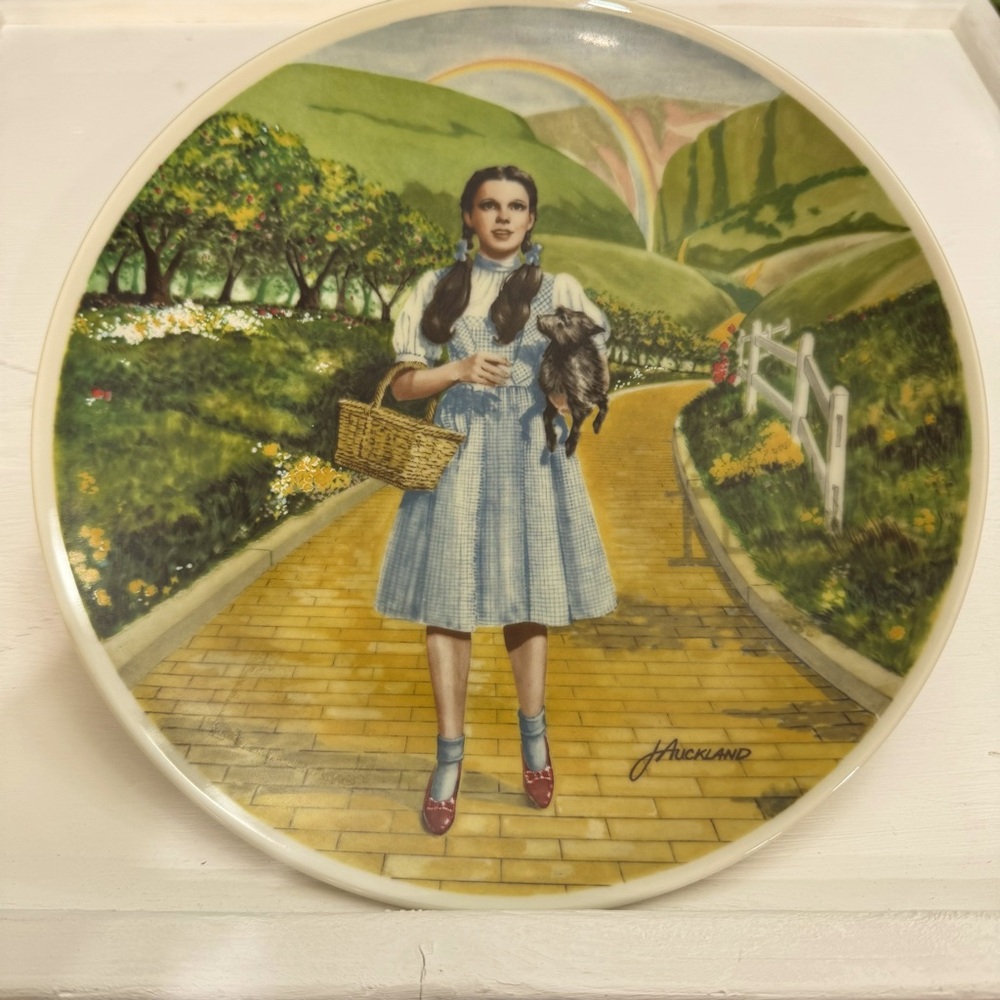1977 Wizard of Oz Knowles Fine China Plate “Over The Rainbow” Number 14972C